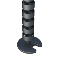 Das <b>Round Kabelmanagement Set für Bürotische LKABZ</b> bietet mehrere Lösungen in Arbeitsbereichen und für die Organisation in Büros, in denen verschiedene Computergeräte und elektronische Geräte nebeneinander sind. Die runde Form, passt gut zu runden Schreibtischbeinen und lässt sich leicht abwickeln. <br><br>
LKABZ besteht aus <b>4 Kammern</b> und bietet den größten Platz für die Verkabelung unseres gesamten Sortiments an Kabelmanagement. Die Kabel können von zwei gegenüberliegenden Seiten eingeführt werden, wodurch das Hinzufügen und Entfernen der Kabel erleichtert wird. <br><br>
Es besteht aus verschiedenen Elementen, die zusammen die Möglichkeiten und das Potenzial des ganzen multiplizieren. Die  verschiedenen Elemente sind <b>Typ Kugelförmig</b> und, das gibt Bewegung in alle Richtungen. <br><br>
Im Video sehen Sie ein Beispiel für das Ergebnis, das wir durch die Kombination der verschiedener Komponenten </b> LKUBA</b>  in einer Gruppe von Tischen und Schreibtischen erhalten. “Klicken” Sie einfach auf die Referenz und positionieren Sie den Cursor auf jeder Variante, um das Bild zu sehen. <br><br>
LKABZ ist in <b>Schwarz, Silber und Natur / Durchscheinend</b> erhältlich.
Nach Ihren Vorgaben und Bedürfnissen, sind andere Sonderkonfigurationen möglich.
Wenn Sie weitere Informationen wünschen, wenden Sie sich an uns per email <b>sales@isc-sl.com</b> oder kontaktieren Sie unseren Verkauf telefonisch.