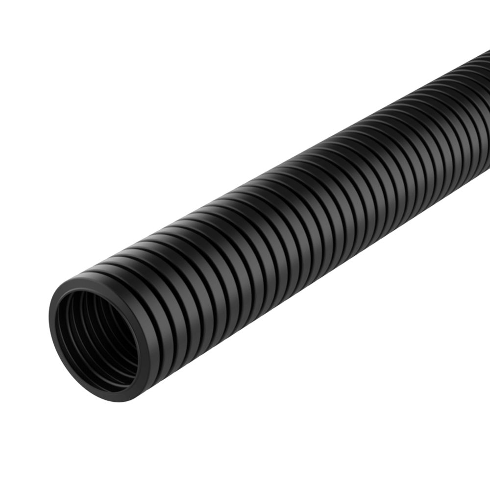 <p>Unser <b>Wellrohr aus Polypropylen MPP</b> ist ein flexibles, flammhemmendes Bauteil für technische Anwendungen in Industrie- und Außenbereichen. Es bietet hervorragende UV-Beständigkeit und eine Lebensdauer von mindestens 20 Jahren.</p>

<p><b>Material:</b> Thermisch stabilisiertes Polypropylen.<br>
<b>Betriebstemperatur:</b> -40 °C / +130 °C (Spitzen bis +150 °C).<br>
<b>Brennbarkeit:</b> Flammhemmend und selbstverlöschend UL94-V2, FMVSS 302, DIN 75200.<br>
<b>Eigenschaften:</b> Hohe Flexibilität, beständig gegen Alkohole, Fette, Mineralöle und Kraftstoffe. Geeignet für Photovoltaikanlagen, Maschinenbau und Automobilindustrie. Zugfestigkeit 26 MPa, Elastizitätsmodul 1300 MPa, Bruchdehnung >250 %.<br>
<b>Lieferung & Verpackung:</b> Maßeinheit 1 Meter, Lieferung als Schüttgut ohne Zuschnitt, Rollen zu 10, 25, 50 oder 100 Metern je nach Referenz, Sonderlängen auf Anfrage.</p>