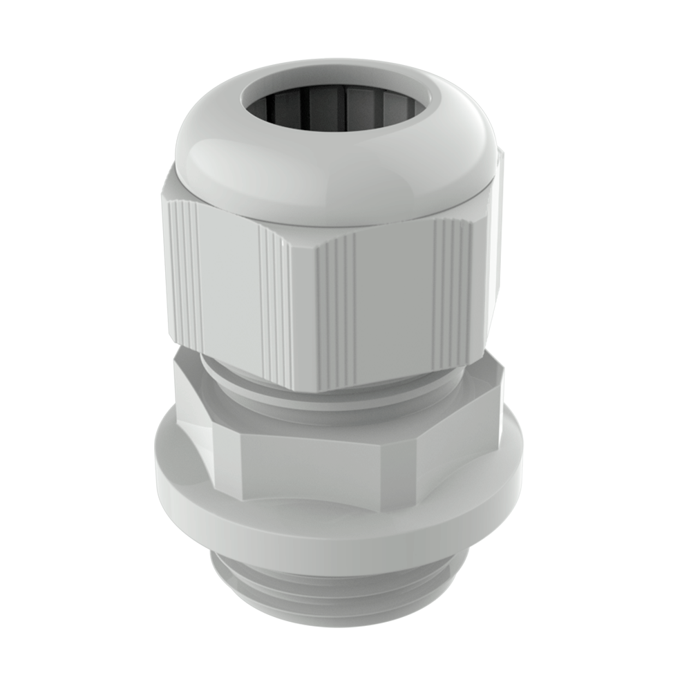 <p>Unsere <b>Kabelverschraubung PRPRO</b> mit <b>Lamellendichtungssystem</b> wird nach <b>DIN EN 62444 / DIN EN 50262 / DIN EN 60423</b> gefertigt und verfügt über einen verbreiterten Flansch mit O-Ring-Aufnahme. Dadurch wird selbst auf unebenen Oberflächen eine optimale Abdichtung bis <b>IP69</b> erreicht. Die Konstruktion ermöglicht zudem eine präzise Montage auch bei Bohrungen mit leichten Maßabweichungen.</p>

<p>Gefertigt aus <b>PA6 (Polyamid 6)</b> mit Dichtungen aus <b>CR</b>, ist sie in RAL 7035, RAL 7001 und RAL 9005 erhältlich, alle UV-beständig gemäß <b>UL 746C F1</b>. Optional sind Dichtungen aus <b>NBR</b> für Anwendungen mit Ölkontakt erhältlich.</p>

<p>· <b>Material:</b> PA6 mit CR-Dichtungen (NBR optional)<br>
· <b>Farbe:</b> RAL 7035, RAL 7001 und RAL 9005 (UL 746C F1)<br>
· <b>Betriebstemperatur:</b> −40 °C bis +100 °C (Spitzen −60 °C bis +150 °C)<br>
· <b>Schutzart:</b> IP66 / IP68 (10 bar) / IP69 / Typ 4X<br>
· <b>Brandverhalten:</b> UL94 V0<br>
· <b>Normen:</b> DIN EN 62444 / DIN EN 50262 / DIN EN 60423, VDE, UL und CSA</p>

<p><i>Einige Zertifizierungen gelten möglicherweise nicht für alle Größen. Bitte wenden Sie sich an unser Vertriebsteam.</i></p>

<p>Für den provisorischen Verschluss von Kabelverschraubungen kann der <a href='https://www.iscsl.de/verschlussstopfen-fur-kabelverschraubungen/dtpb/'><b>Verschlussstopfen DTPB</b></a> verwendet werden, der während der Montage, des Transports oder bei Nichtgebrauch vor Staub und Spritzwasser schützt.</p>